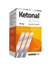 Ketonal Active 50 mg - 10 kapsułek - miniaturka zdjęcia produktu
