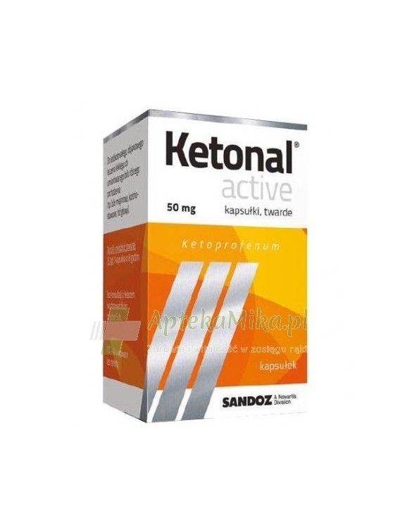 Ketonal Active 50 mg - 10 kapsułek