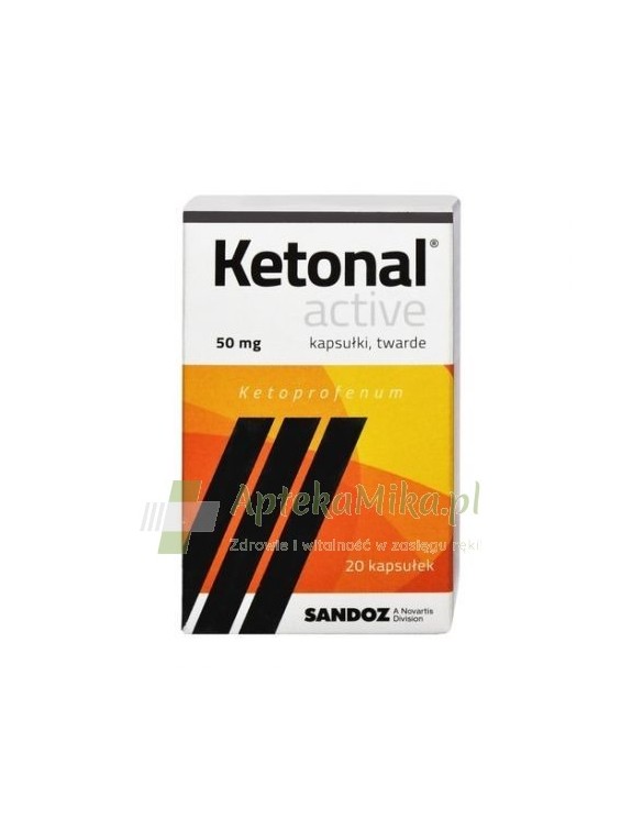 Ketonal Active 50 mg - 20 kapsułek