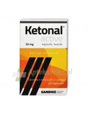 Ketonal Active 50 mg - 20 kapsułek - zoom