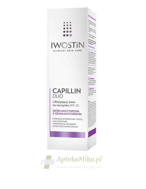 IWOSTIN CAPILLIN Duo Liftingujący krem na naczynka SPF 20 - 40 ml