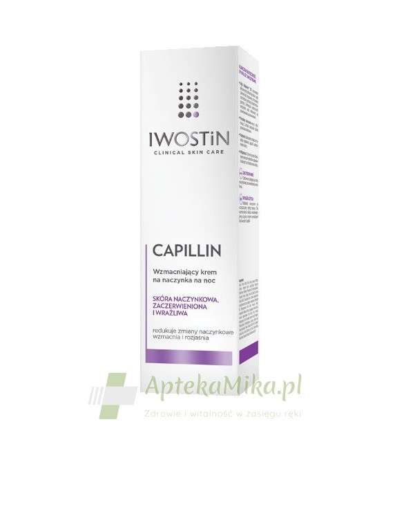 IWOSTIN CAPILLIN Krem wzmacniający na naczynka na noc - 40 ml
