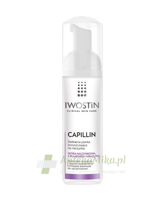 IWOSTIN CAPILLIN Pianka oczyszczająca na naczynka - 165 ml