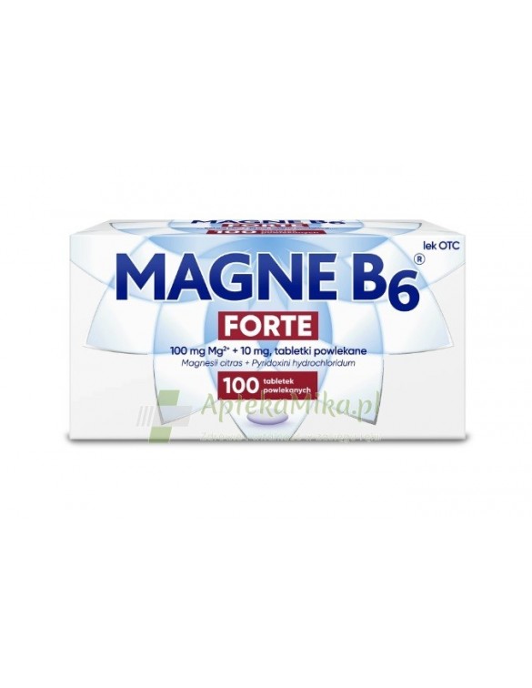 Magne B6 Forte 100 mg + 10 mg - 100 tabletek