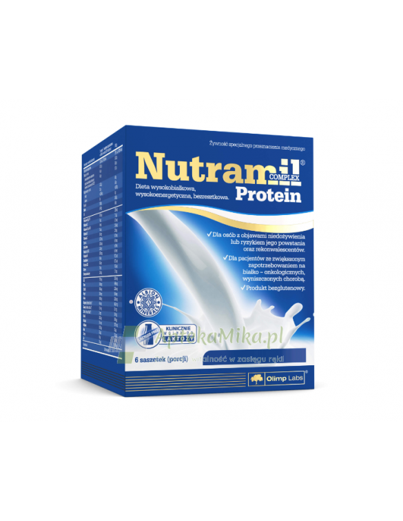 Olimp Nutramil Complex Protein o smaku waniliowym - 6 saszetek