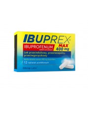 Ibuprex Max 400 mg - 12 tabletek powlekanych - miniaturka zdjęcia produktu