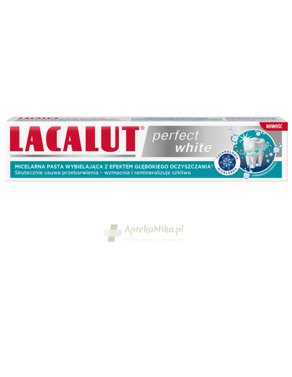 Lacalut Perfect White, pasta do zębów - 75 ml