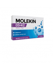 Molekin D3 + K2 - 45 tabletek (+15 tabletek gratis) - miniaturka zdjęcia produktu