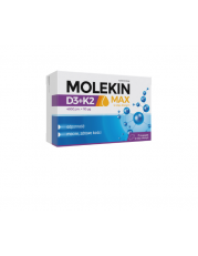 Molekin D3+K2 MAX w oleju lnianym - 75 kapsułek - miniaturka zdjęcia produktu