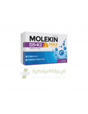 Molekin D3+K2 MAX w oleju lnianym - 75 kapsułek - zoom