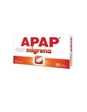 Apap Migrena 250 mg + 250 mg + 65 mg - 20 tabletek - miniaturka zdjęcia produktu