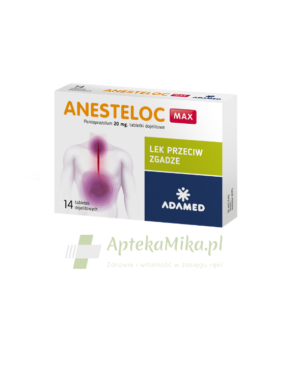 Anesteloc Max 20 mg - 14 tabletek dojelitowych