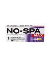 No-Spa MAX 80 mg - 20 tabletek powlekanych - miniaturka zdjęcia produktu