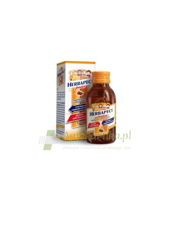 Herbapect Junior syrop o smaku malinowym - 120 g