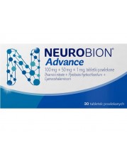 Neurobion Advance 100 mg + 50 mg + 1 mg - 30 tabletek powlekanych - miniaturka zdjęcia produktu