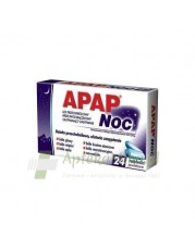 Apap Noc 500mg+25mg - 24 tabletki powlekane - zoom