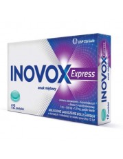Inovox Express smak miętowy - 12 pastylek twardych