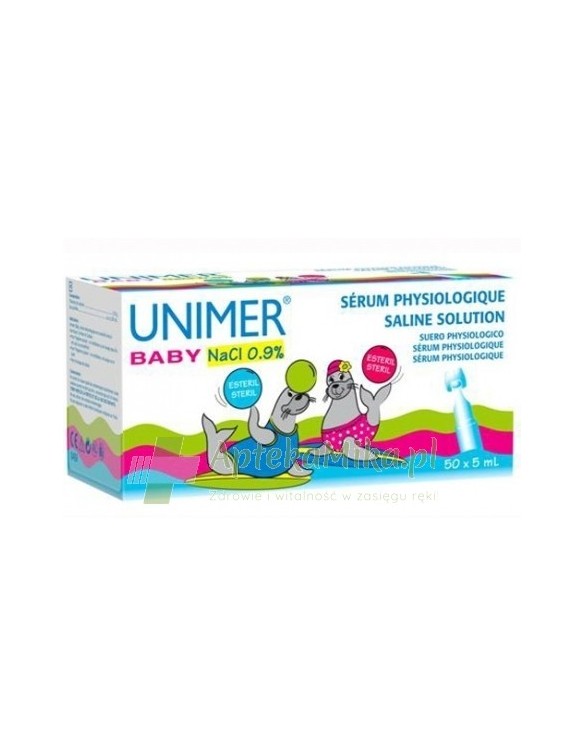 Unimer Baby NaCl 0,9% 5 ml - 50 ampułek