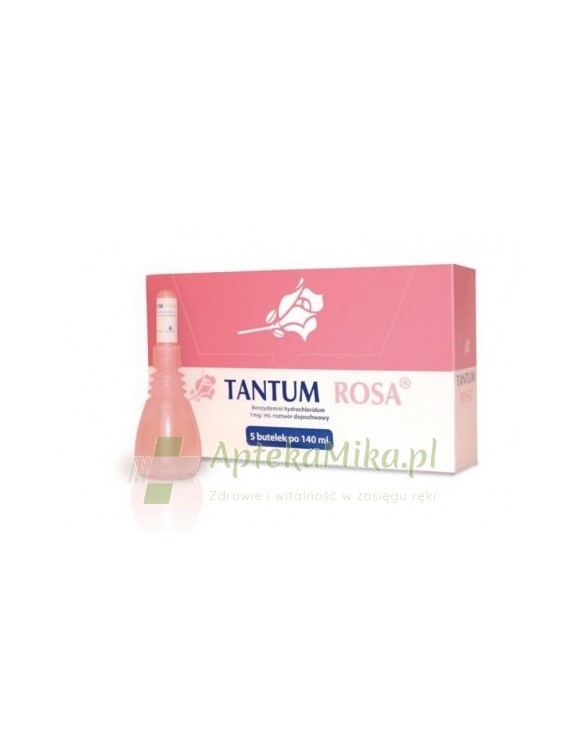 Tantum Rosa roztwór dopochwowy 1 mg/ml - 5 butelek