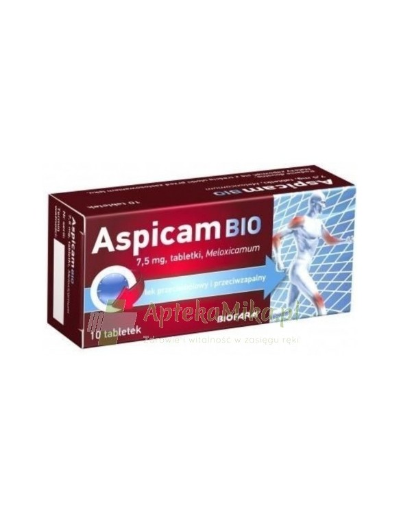 Aspicam Bio 7,5 mg - 10 tabletek