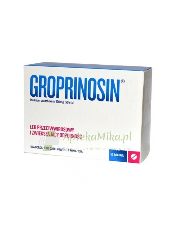 Groprinosin 0,5 g - 50 tabletek