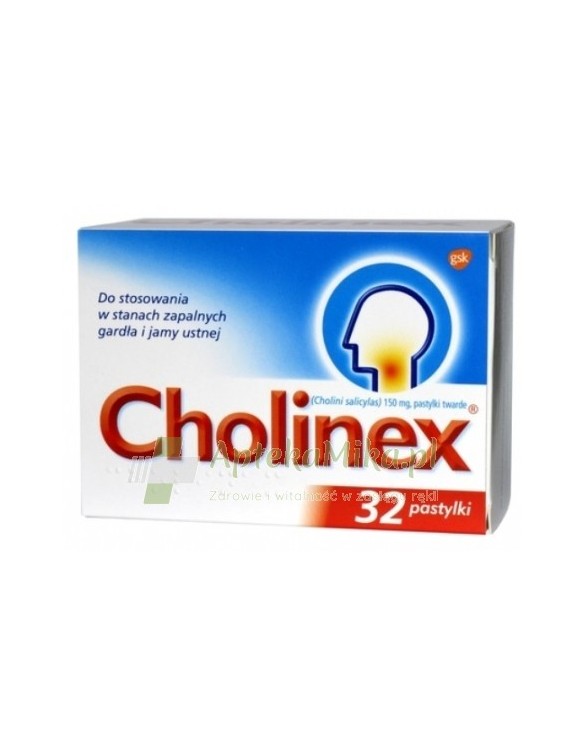 Cholinex - 32 pastylki do ssania