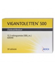 Vigantoletten 500 j.m. - 30 tabletek - miniaturka zdjęcia produktu