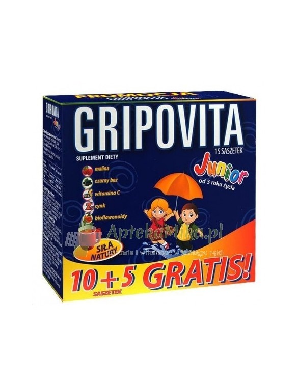 Gripovita Junior - 15 saszetek (10+5)