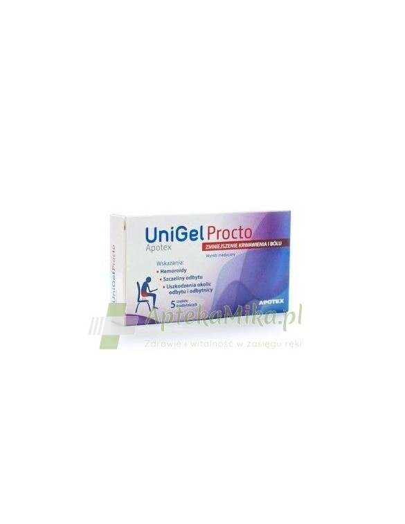 UniGel Apotex Procto - 5 czopków doodbytniczych