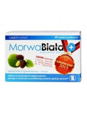 Morwa Biała Plus - 60 tabletki powlekane - miniaturka zdjęcia produktu