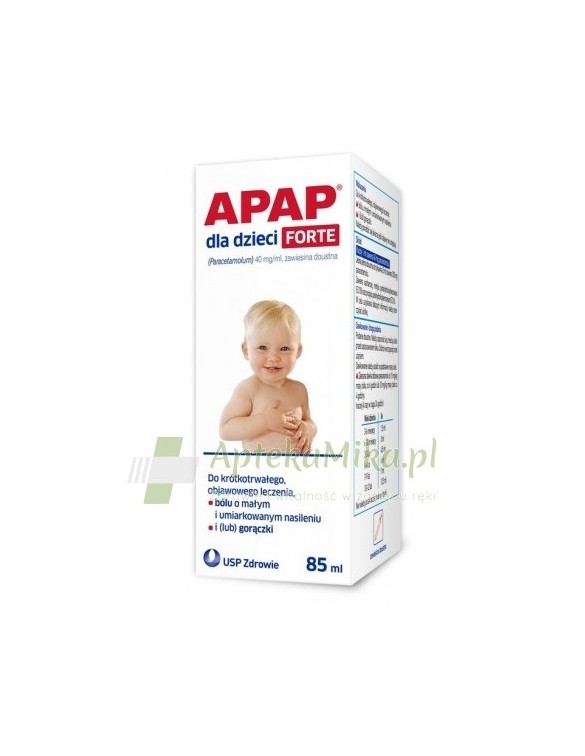 APAP dla dzieci Forte 0,04 g/ml zawiesina doustna - 85 ml