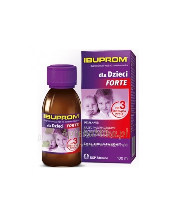 Ibuprom dla Dzieci Forte zawiesina doustna 0,2 g/5ml - 100 ml