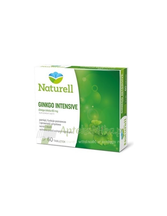 NATURELL Ginko Intensive - 60 tabletek