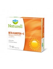 NATURELL Beta-karoten + E - 60 tabletek - miniaturka zdjęcia produktu