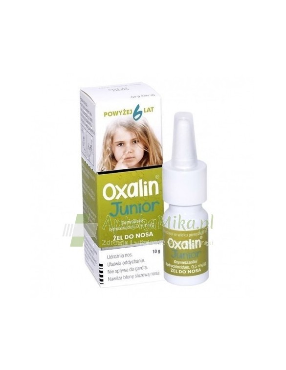 Oxalin Junior 0,5 mg/g żel do nosa - 10 g