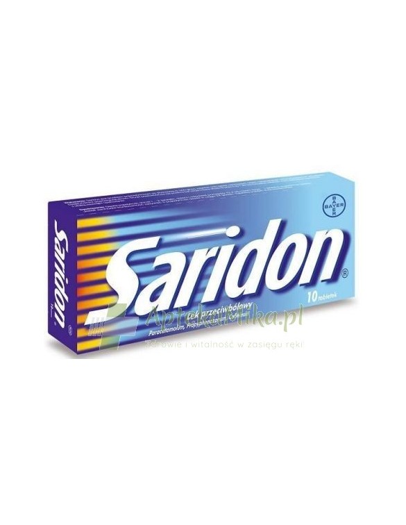 Saridon 0,25g+0,15g+0,05g - 10 tabletek