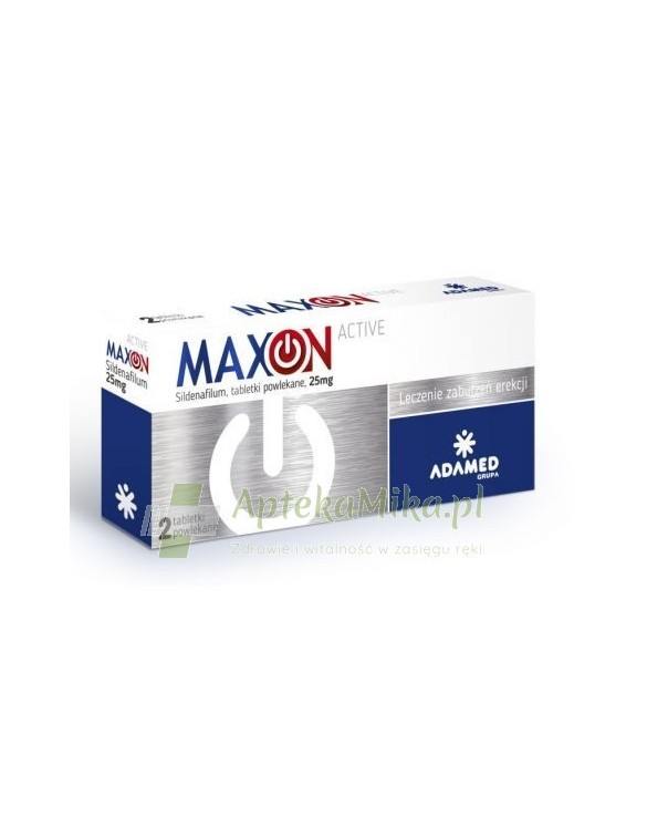 MAXON ACTIVE 25 mg - 2 tabletki powlekane