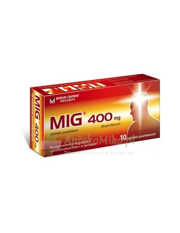 MIG 400 mg - 10 tabletek powlekanych