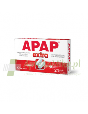 Apap Extra 500mg+65mg - 24 tabletki powlekane - zoom