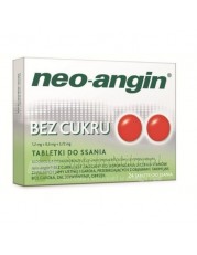 Neo-Angin bez cukru 1,2mg+0,6mg+5,72mg - 24 tabletki do ssania - zoom
