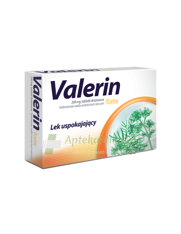 Valerin forte 200 mg - 15 tabletek drażowanych