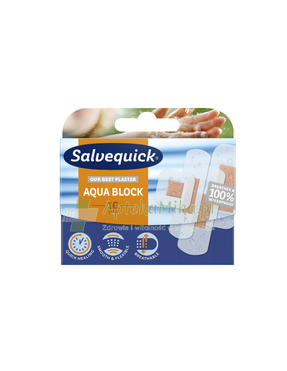 Salvequick Aqua Block - 16 szt.