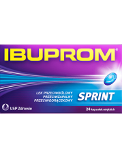 Ibuprom Sprint Caps 200mg - 24 kapsułki miękkie - miniaturka zdjęcia produktu