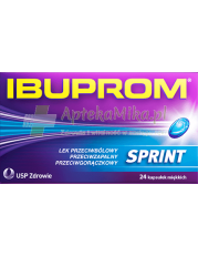 Ibuprom Sprint Caps 200mg - 24 kapsułki miękkie - zoom