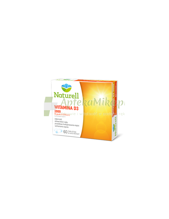 NATURELL Witamina D3 2000 - 60 tabletek do ssania
