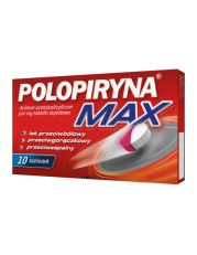Polopiryna Max 500 mg - 10 tabletek dojelitowych - miniaturka zdjęcia produktu
