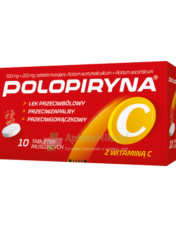 Polopiryna C - 10 tabletek musujących