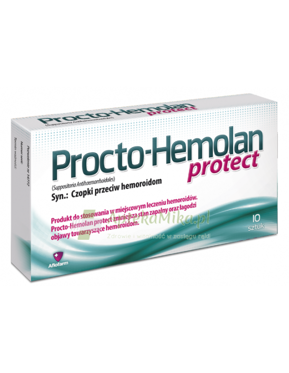 Procto-Hemolan protect - 10 czopków doodbytniczych