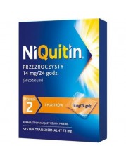 Niquitin przezroczysty system transdermalny 14 mg/24h - 7 plastrów - miniaturka zdjęcia produktu