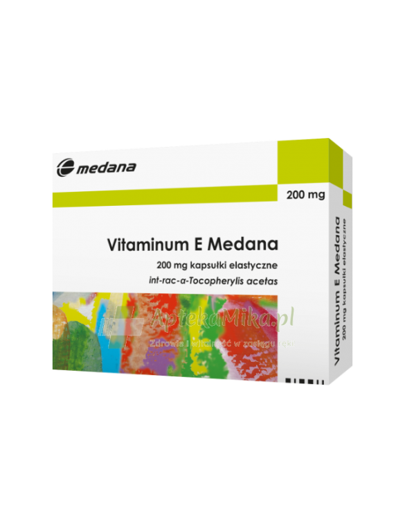 Vitaminum E Medana 200 mg - 20 kapsułek elastycznych